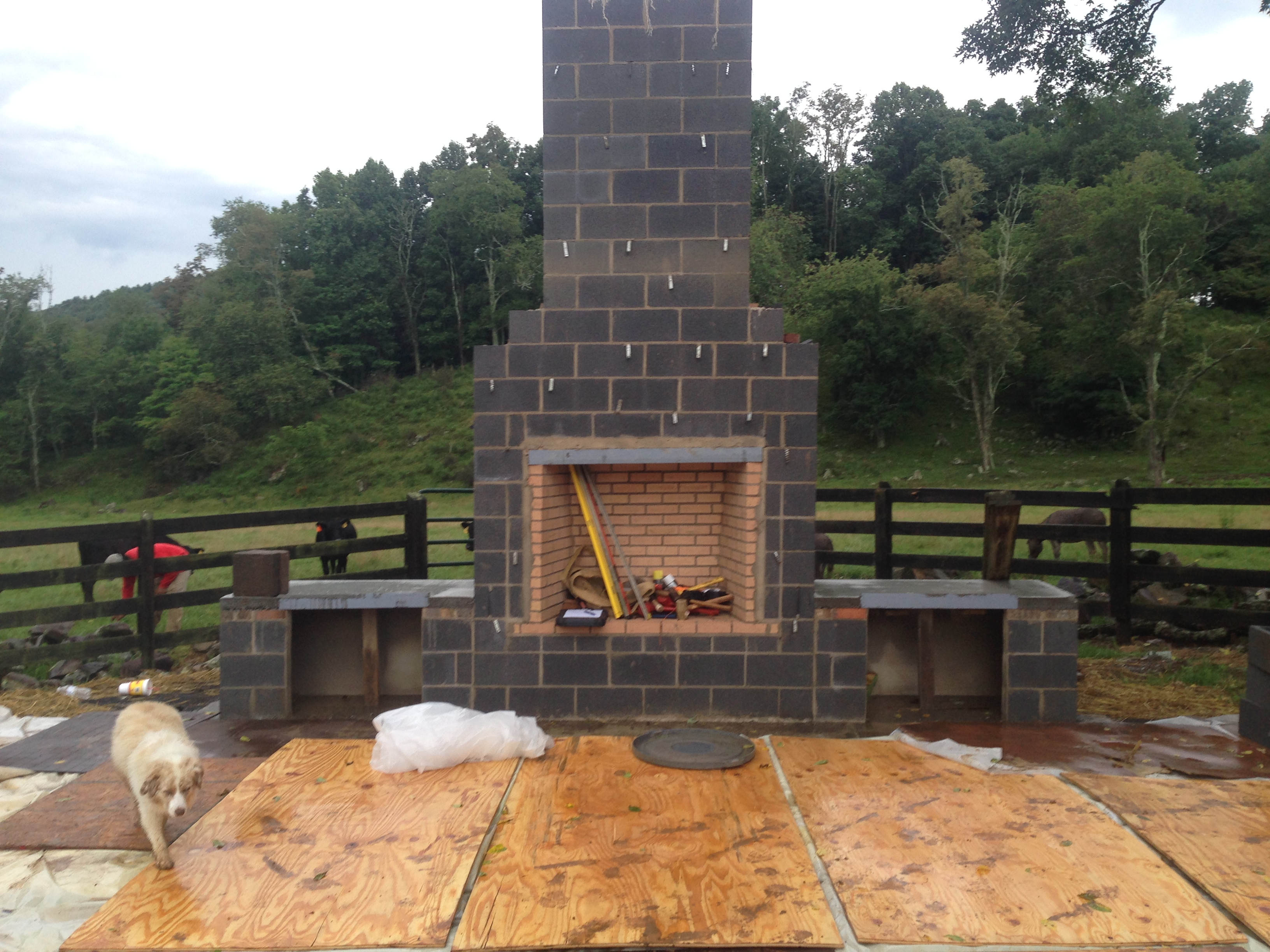 Fire Pit Chimney Outdoor, Outdoor Fire Pit With Chimney